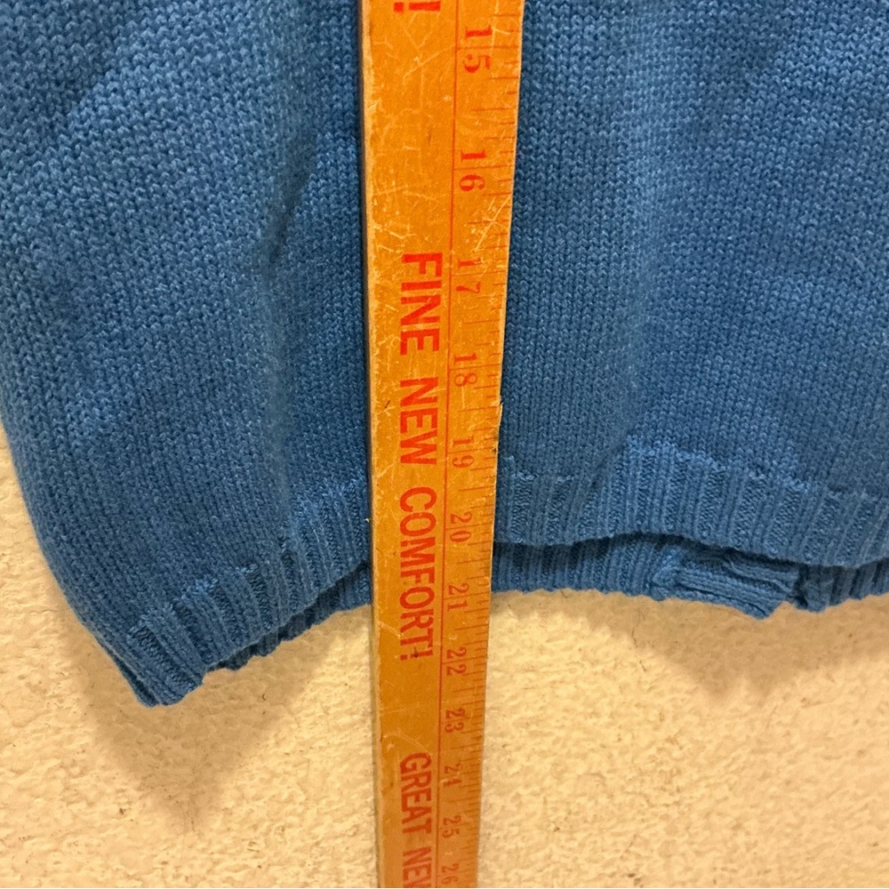 Mod Ref Blue Button-Down Sweater Size M - image 4